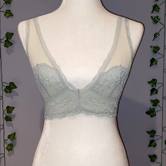 Women’s Free People Aqua Lace Bralette Size Small - Picture 5 of 14